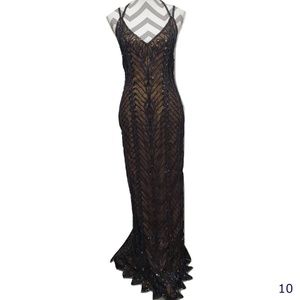 Vintage Joseph Ribkoff Gala Beaded Formal Dress
